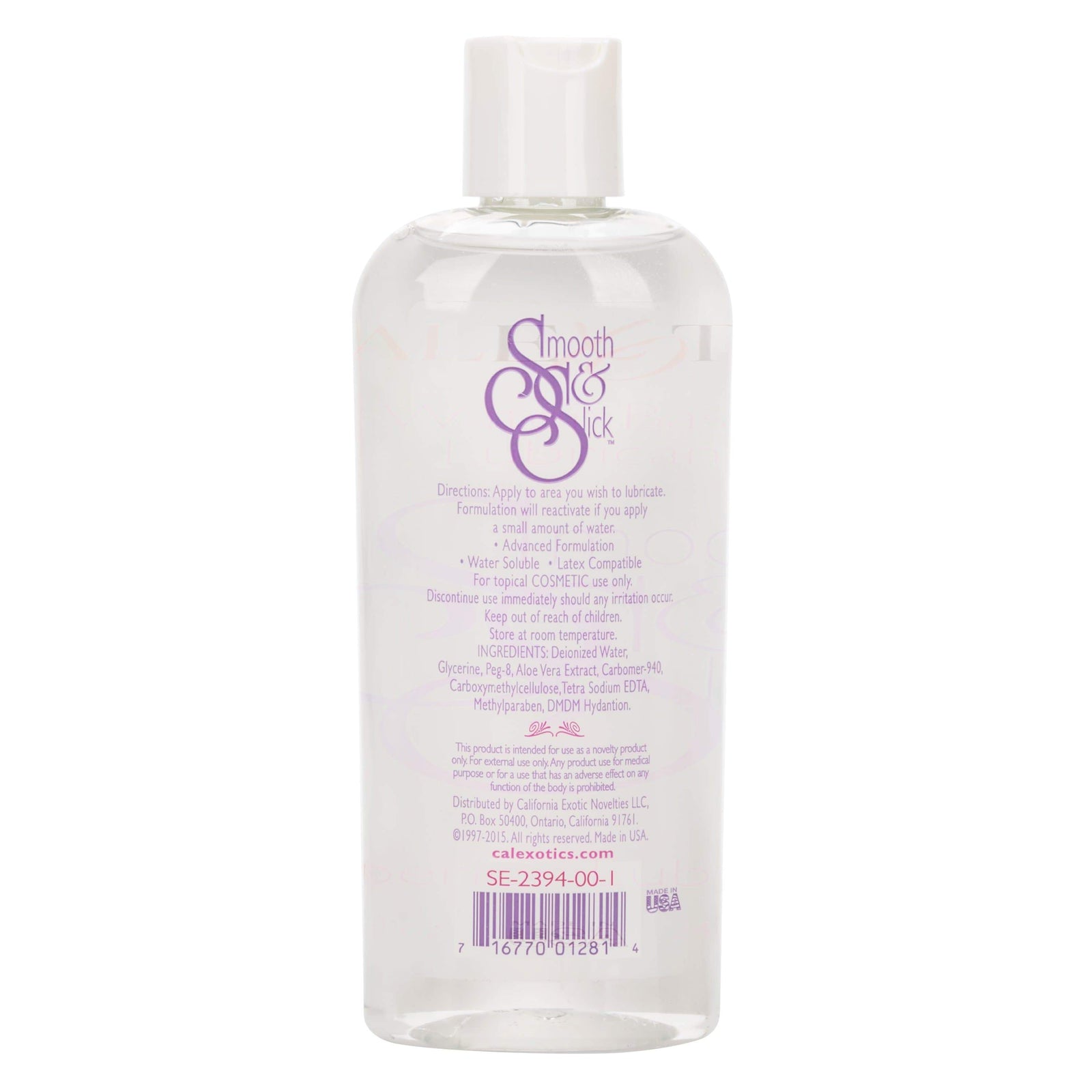 California Exotics - Smooth and Slick Water Based Lubricant 240ml -  Lube (Water Based)  Durio.sg