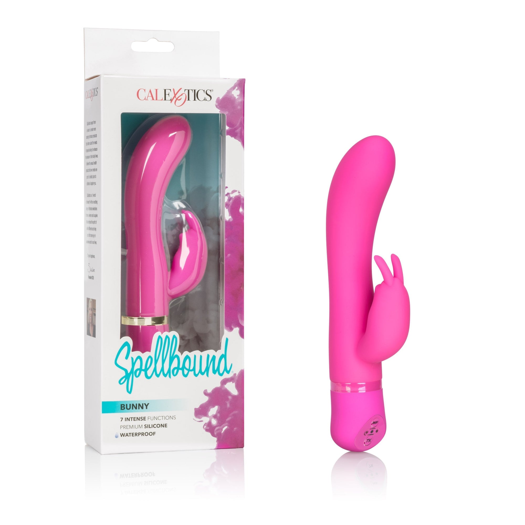 California Exotics - Spellbound Bunny Vibrator (Pink) -  Rabbit Dildo (Vibration) Non Rechargeable  Durio.sg