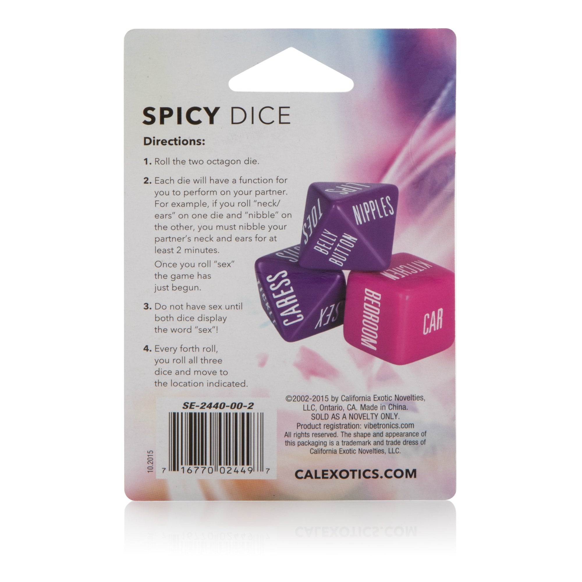 California Exotics - Spicy Dice (Multi Colour) -  Games  Durio.sg
