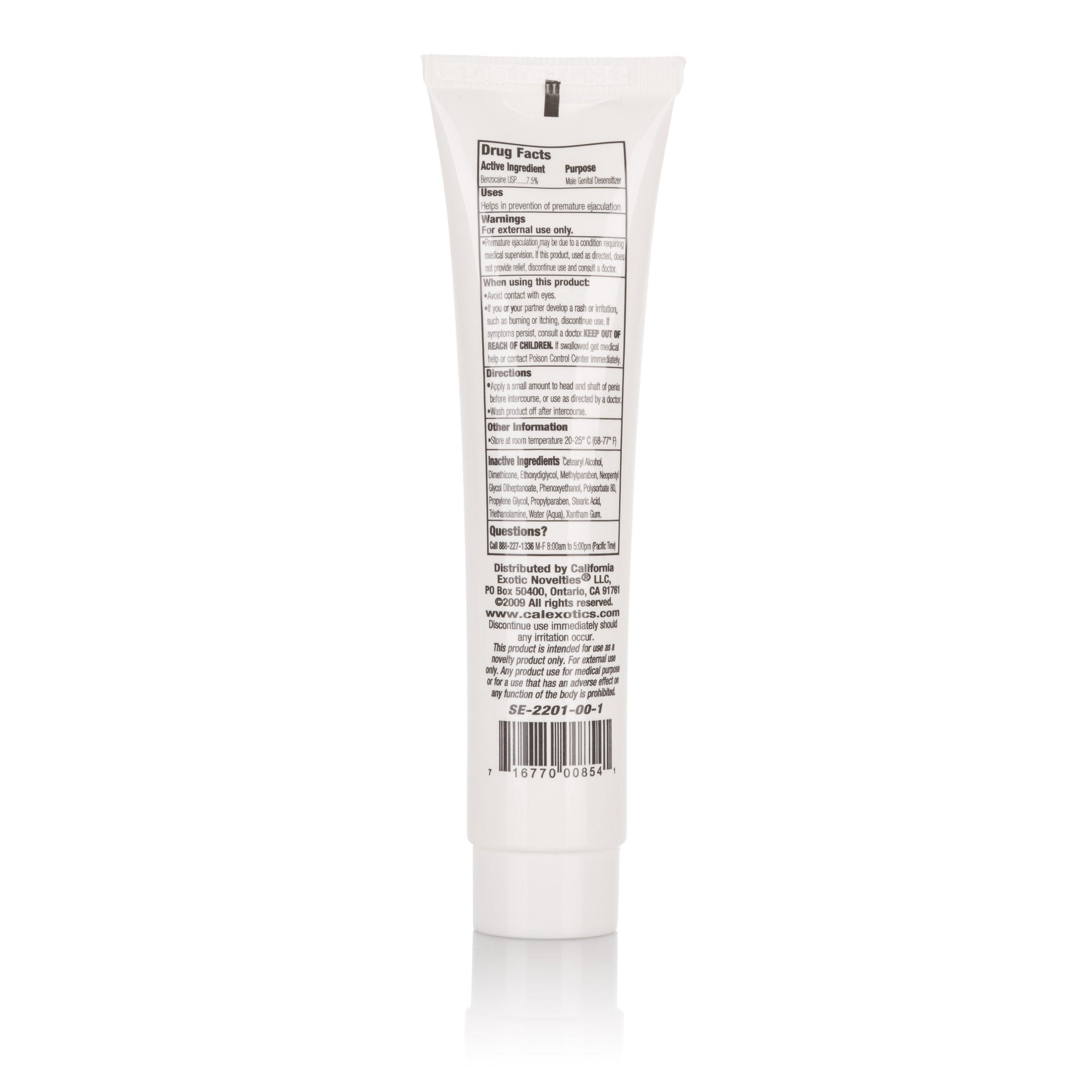 California Exotics - Sta Hard Male Genital Desensitizer Delay Cream (White) -  Delayer  Durio.sg