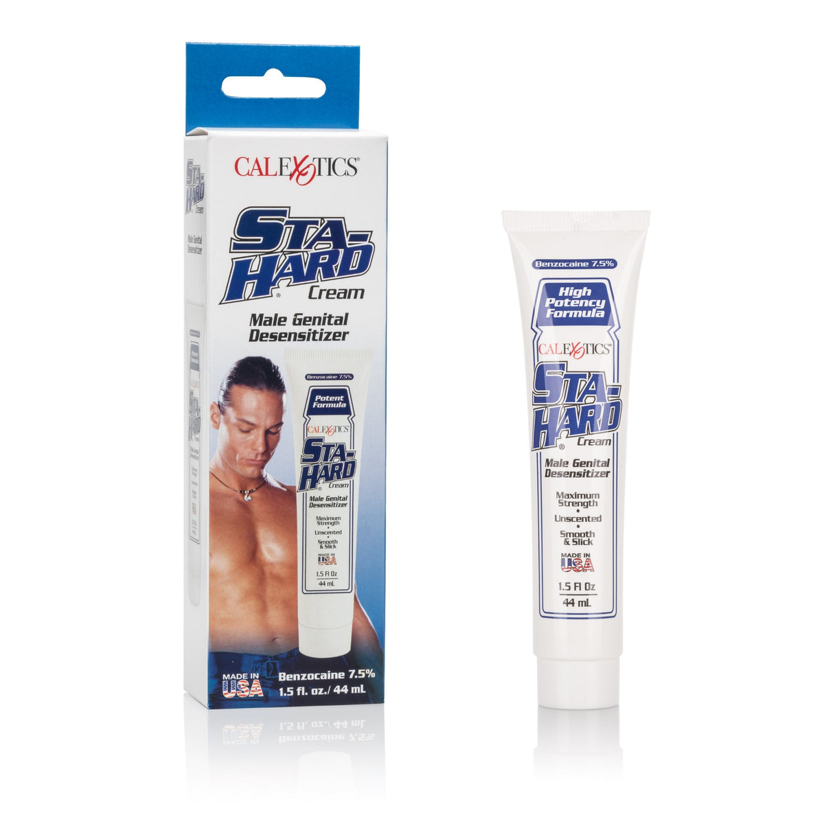 California Exotics - Sta Hard Male Genital Desensitizer Delay Cream (White) -  Delayer  Durio.sg