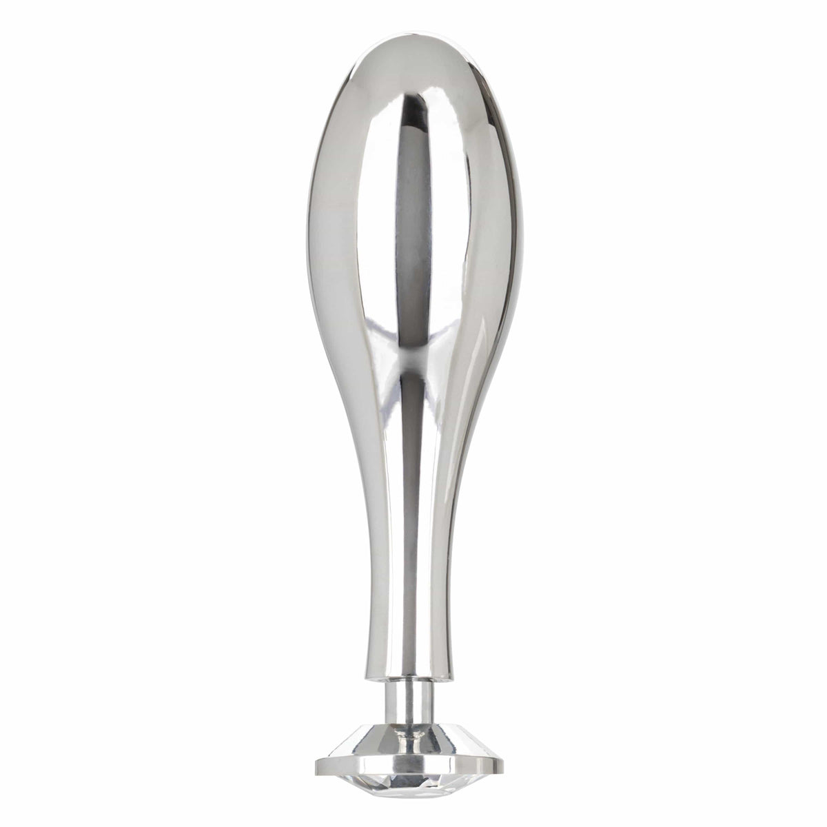 California Exotics - Star Fucker Teardrop Anal Plug with Cock Support (Silver) -  Anal Plug (Non Vibration)  Durio.sg