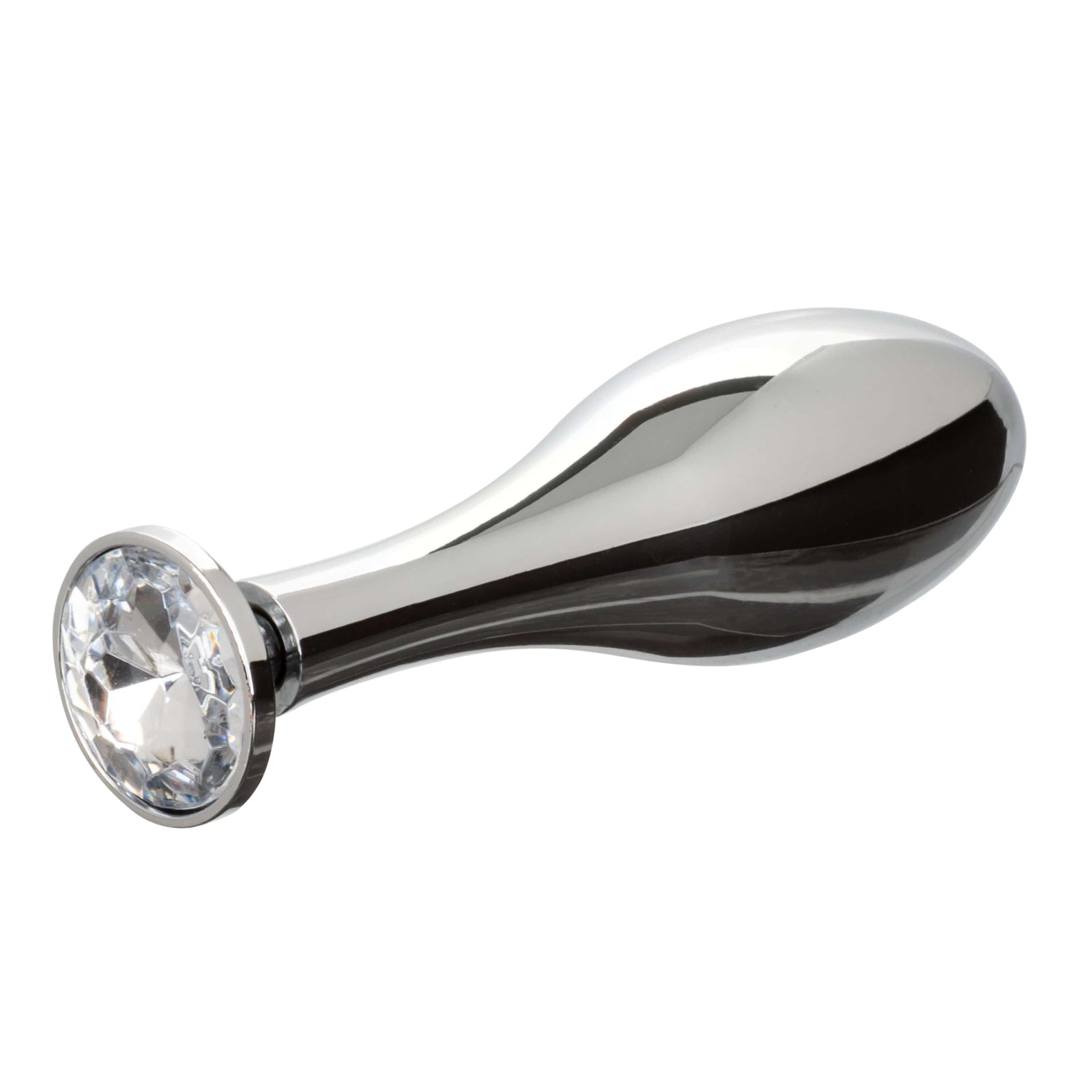 California Exotics - Star Fucker Teardrop Anal Plug with Cock Support (Silver) -  Anal Plug (Non Vibration)  Durio.sg