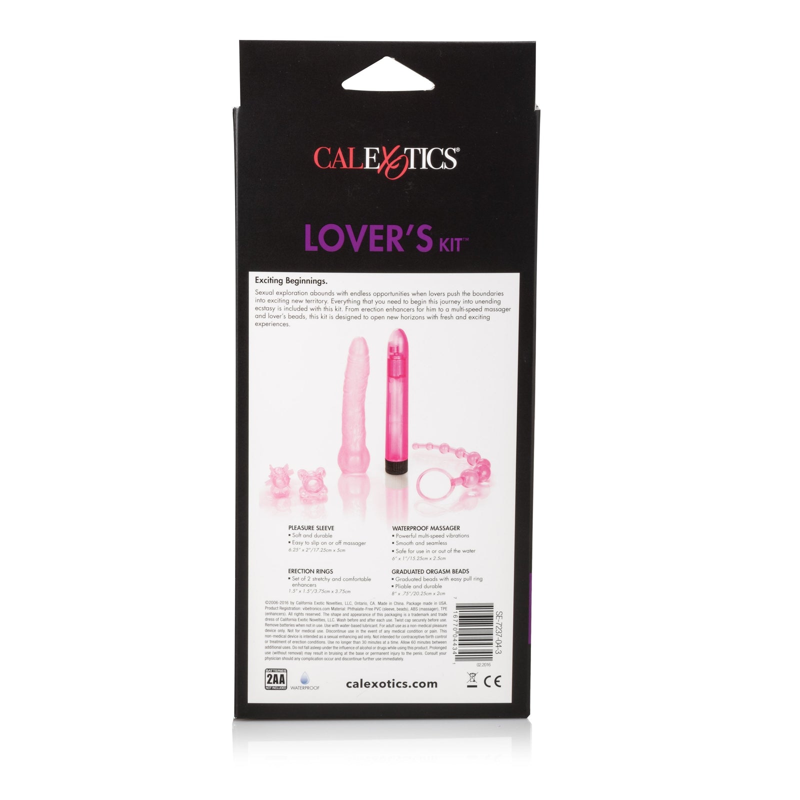 California Exotics - Starter Lover's Couple Kit (Pink) -  Couples Set  Durio.sg
