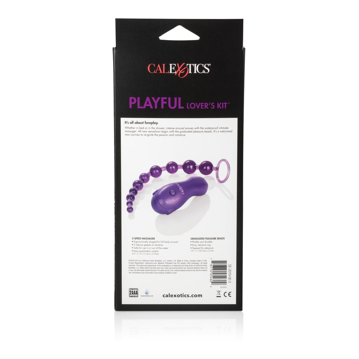 California Exotics - Starter Playful Lover's Kit (Purple) -  Clit Massager (Vibration) Non Rechargeable  Durio.sg
