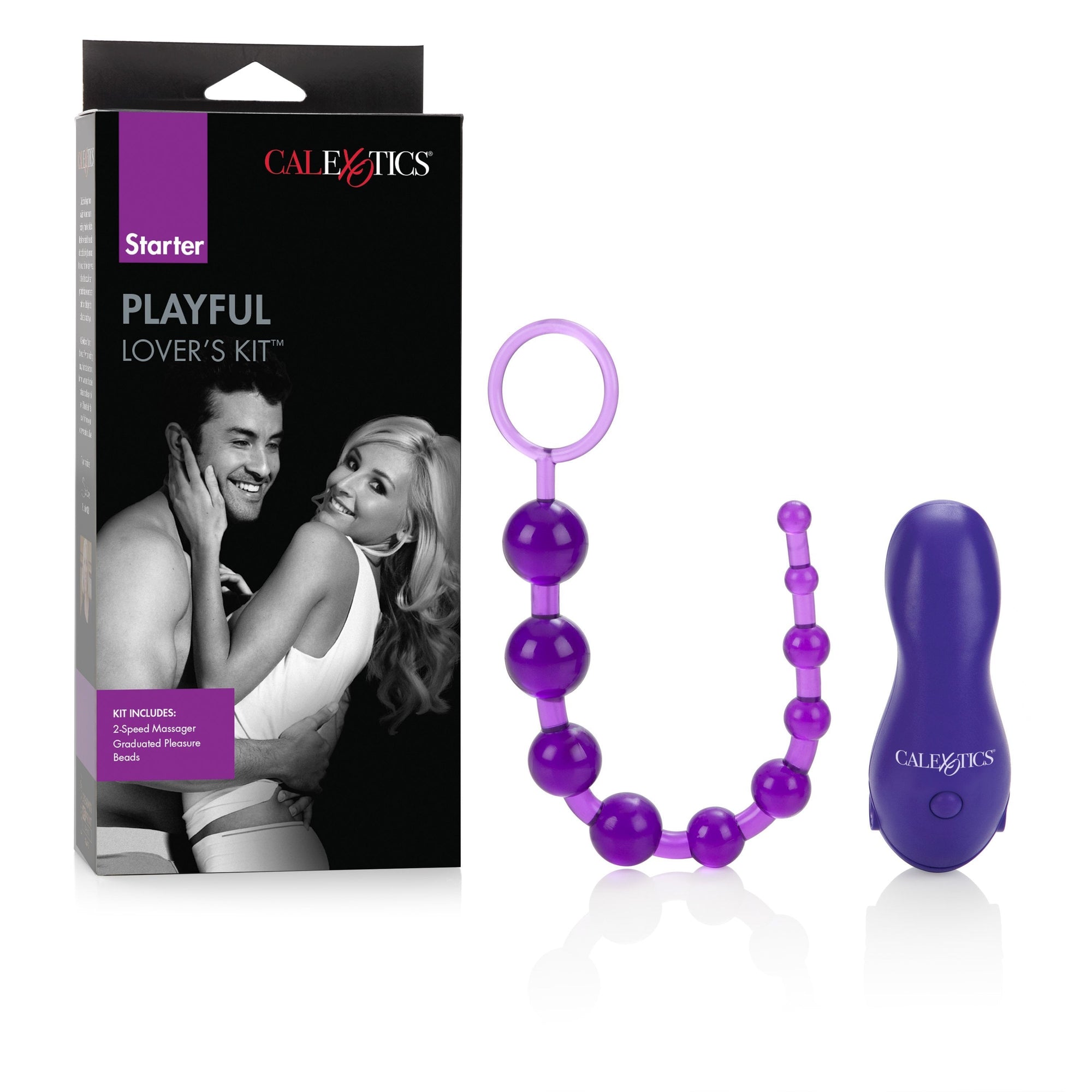 California Exotics - Starter Playful Lover's Kit (Purple) -  Clit Massager (Vibration) Non Rechargeable  Durio.sg