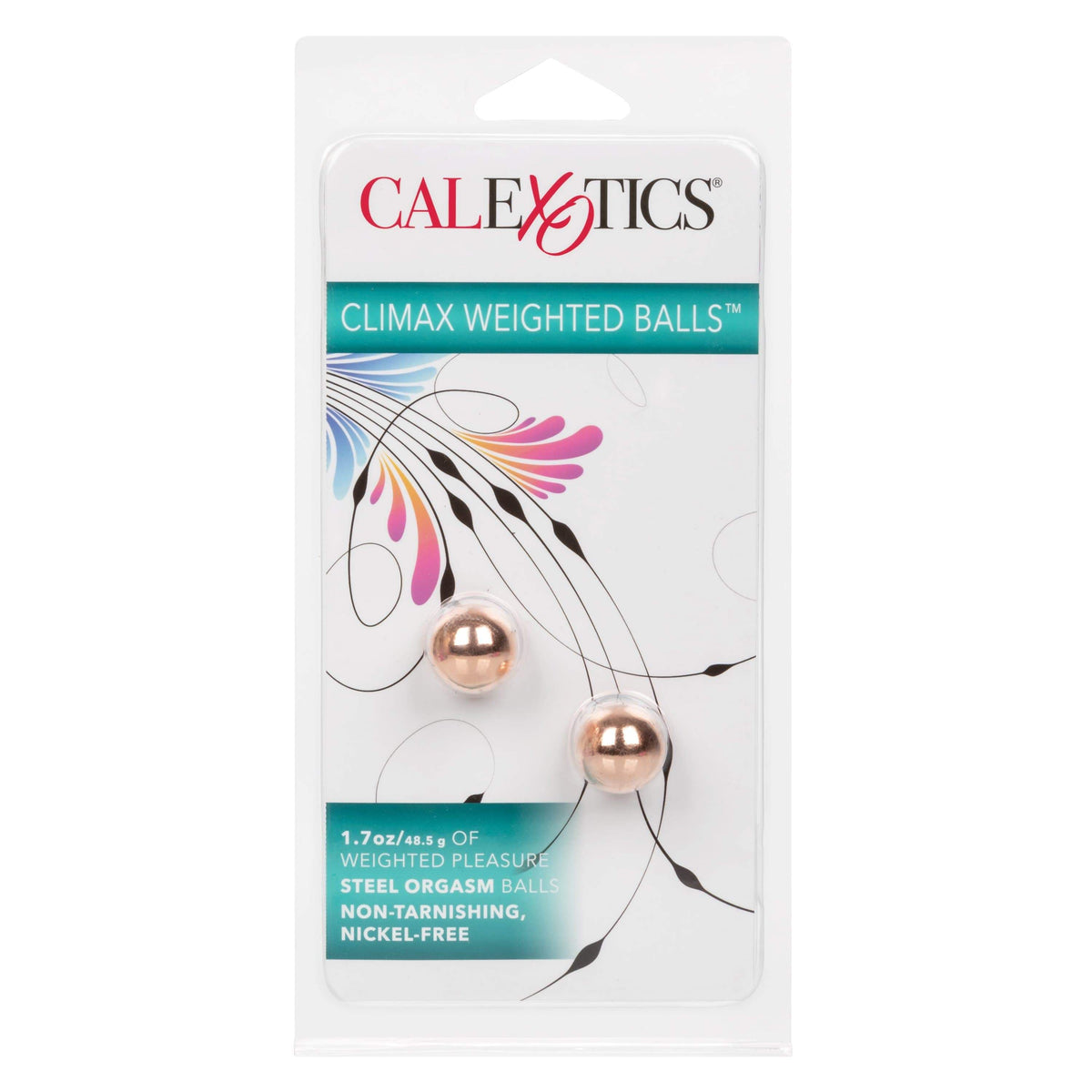 California Exotics - Steel Climax Weighted  Kegel Balls (Gold) -  Kegel Balls (Non Vibration)  Durio.sg