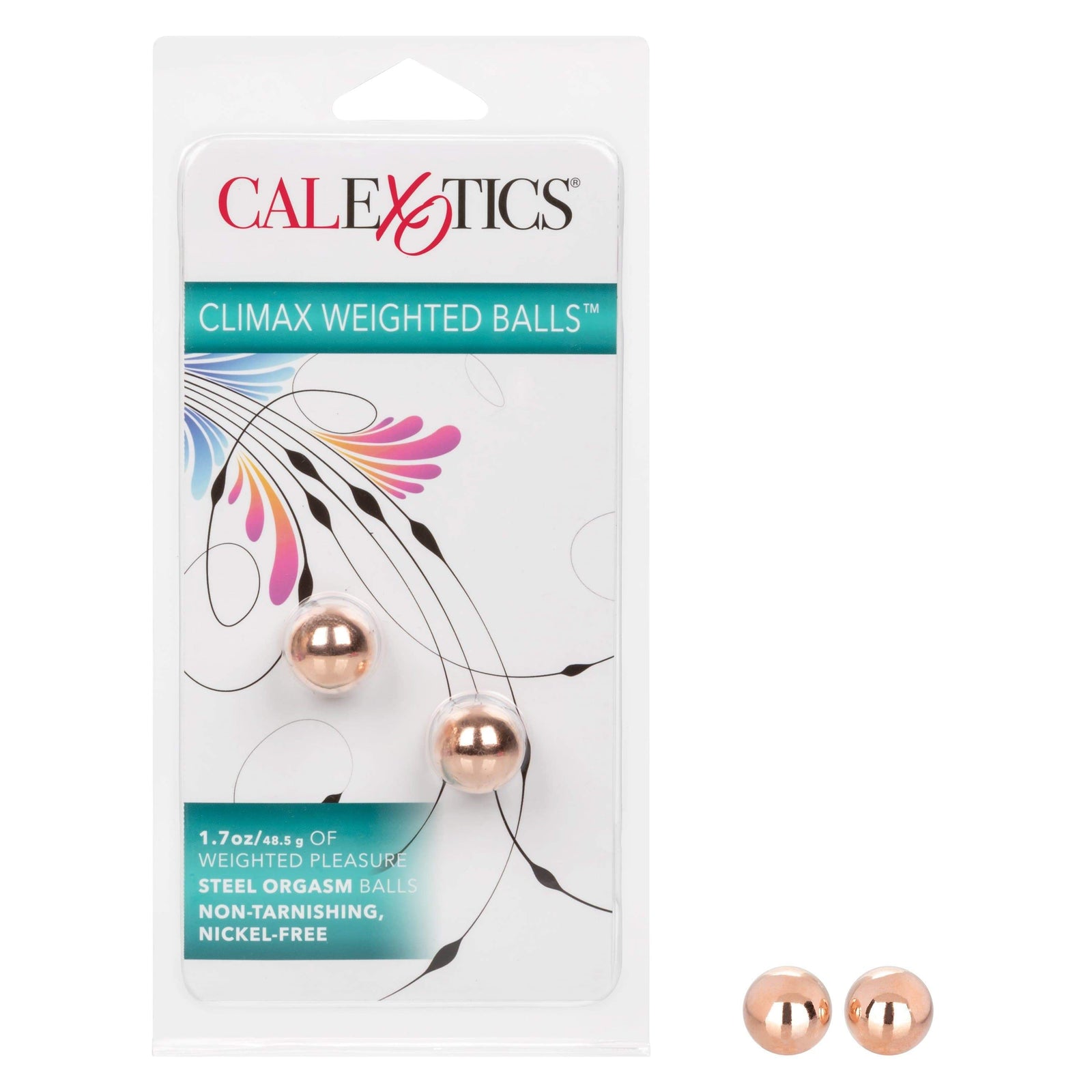 California Exotics - Steel Climax Weighted  Kegel Balls (Gold) -  Kegel Balls (Non Vibration)  Durio.sg
