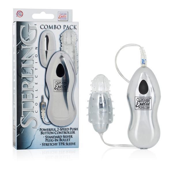 California Exotics - Sterling Collection Egg Vibrator Combo Pack -  Wired Remote Control Egg (Vibration) Non Rechargeable  Durio.sg