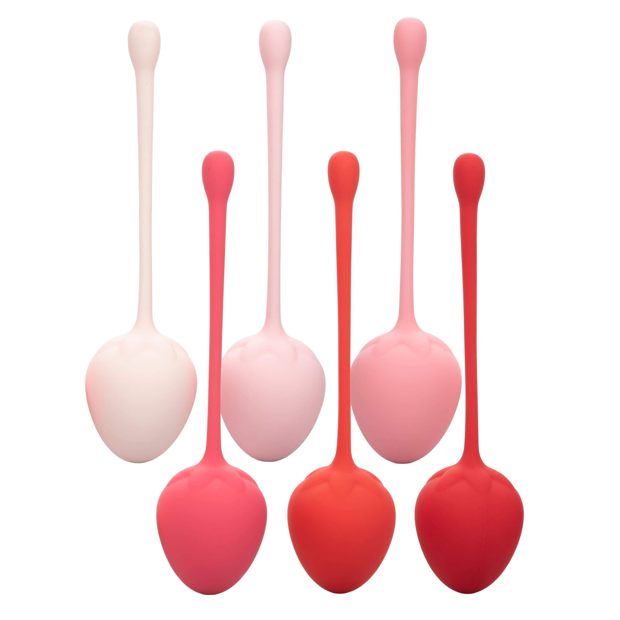 California Exotics - Strawberry Silicone Kegel Balls Training Set (Pink) -  Kegel Balls (Non Vibration)  Durio.sg