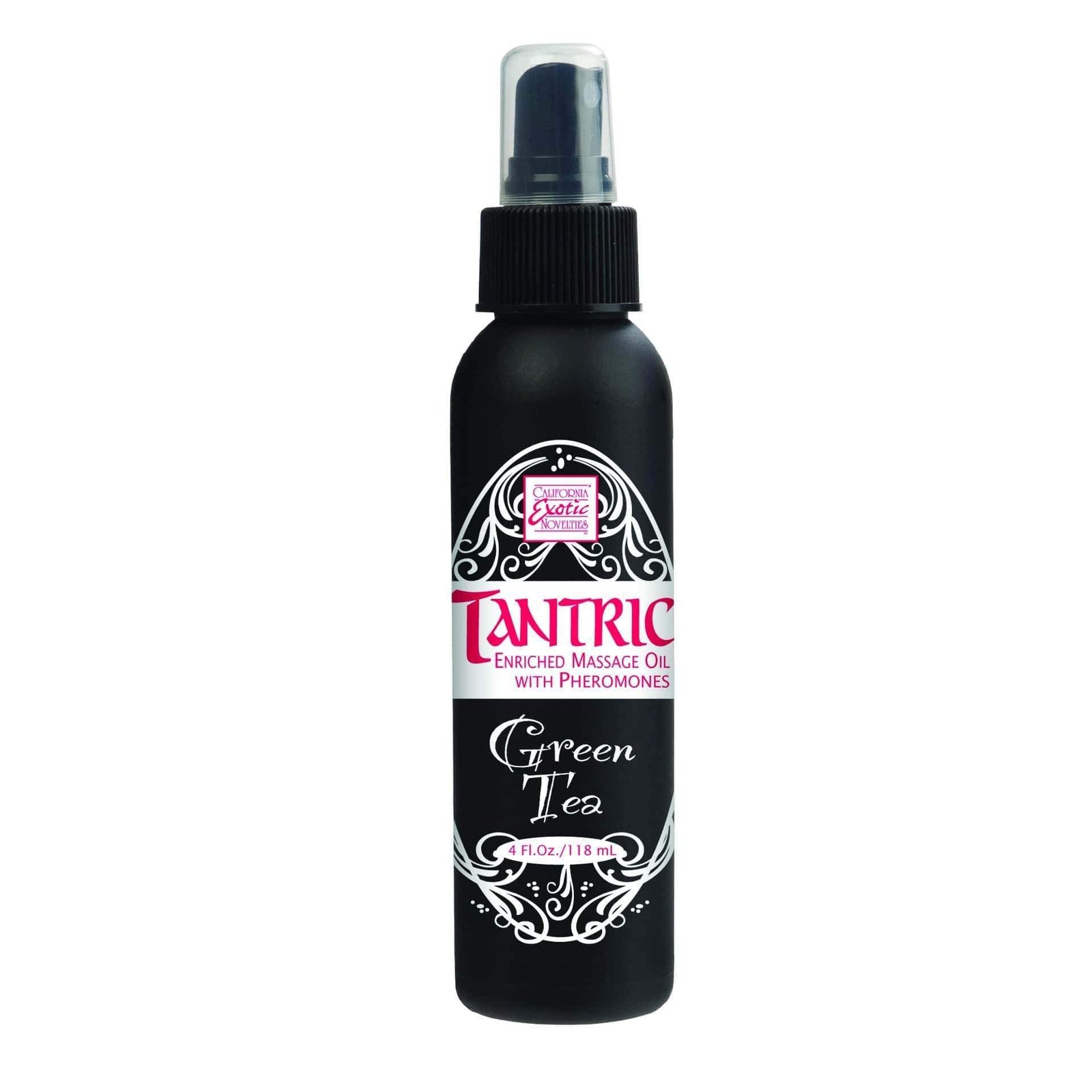 California Exotics - Tantric Enriched Massage Oil with Pheromones Green Tea 118ml -  Massage Oil  Durio.sg