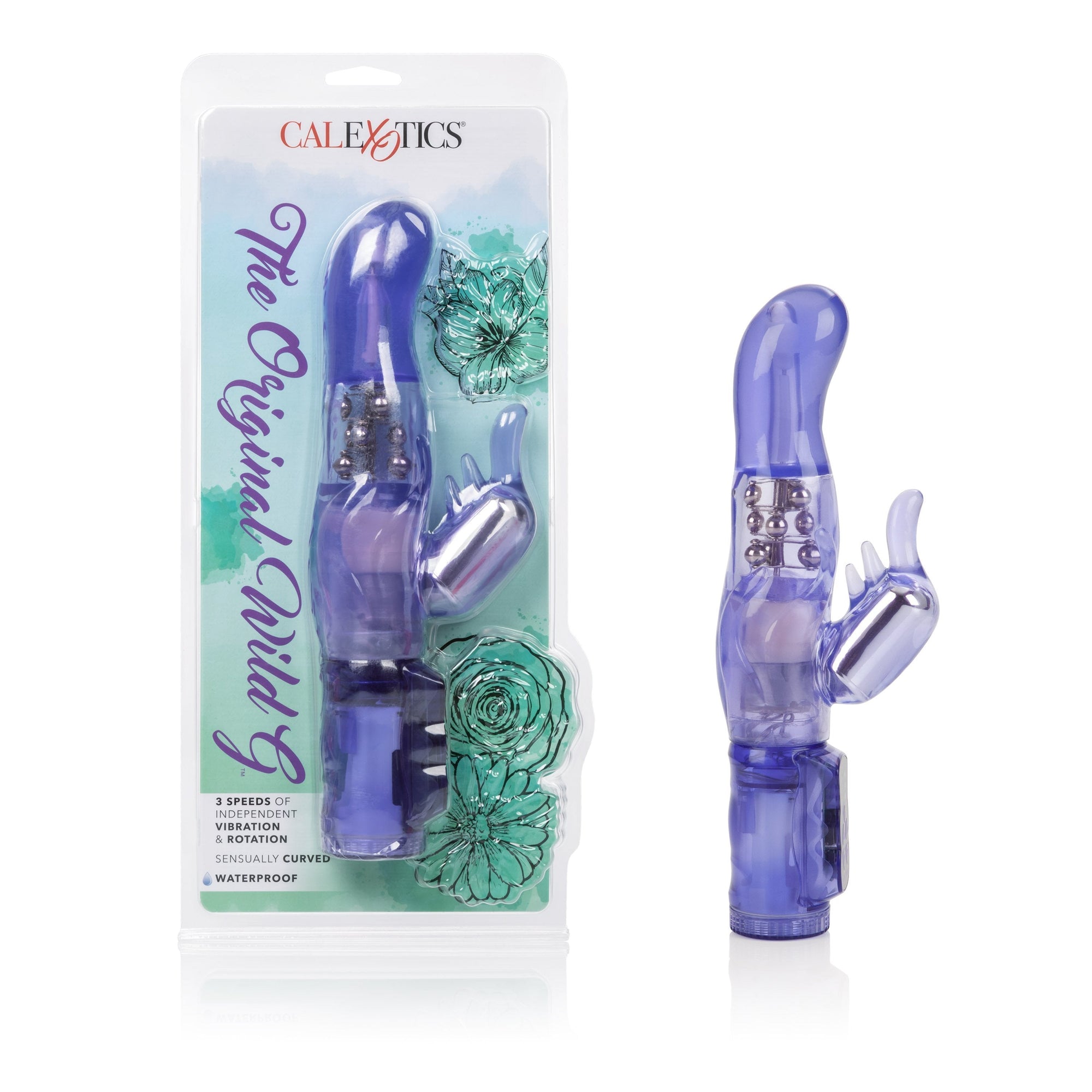 California Exotics - The Original Wild G Rabbit Vibrator (Purple) -  Rabbit Dildo (Vibration) Non Rechargeable  Durio.sg