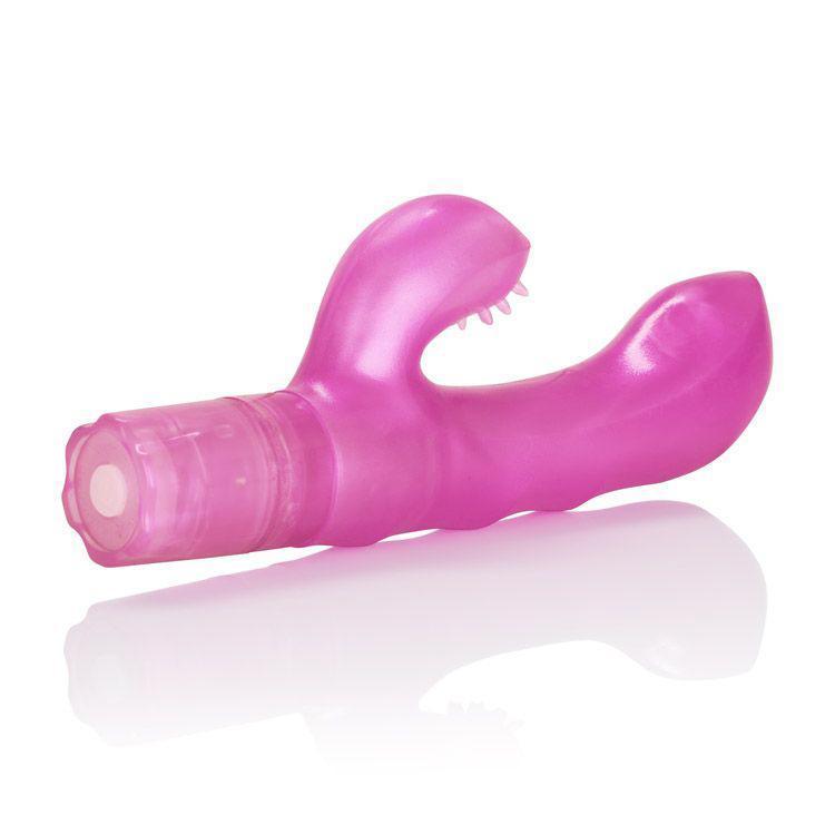 California Exotics - The original G Kiss Rabbit Vibrator (Pink) -  Rabbit Dildo (Vibration) Non Rechargeable  Durio.sg