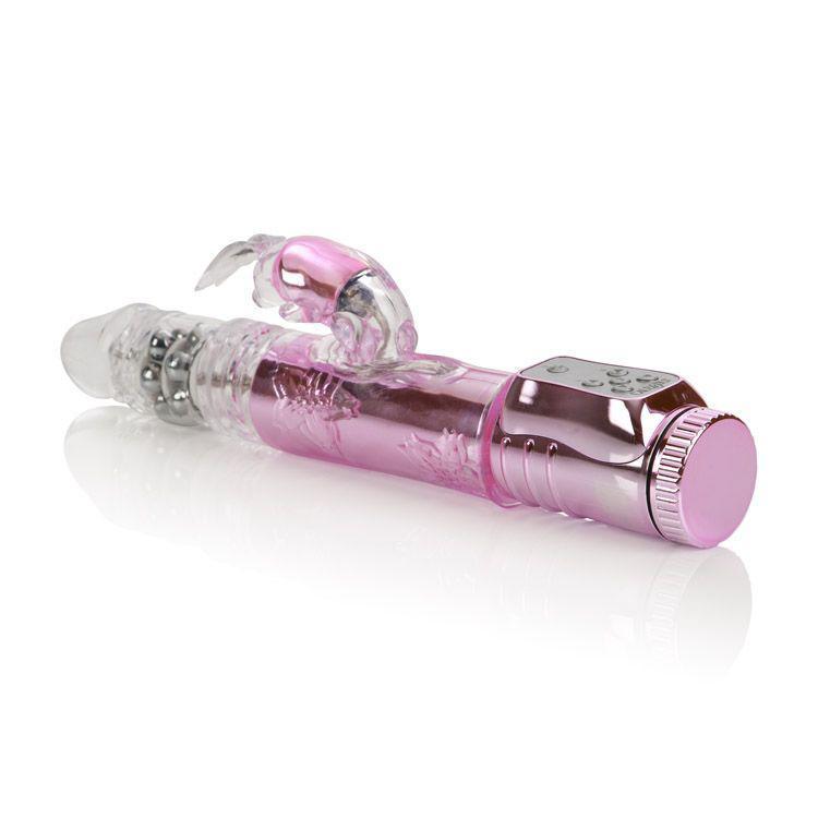 California Exotics - Thrusting Orgasm Jack Rabbit Vibrator (Pink) -  Rabbit Dildo (Vibration) Non Rechargeable  Durio.sg