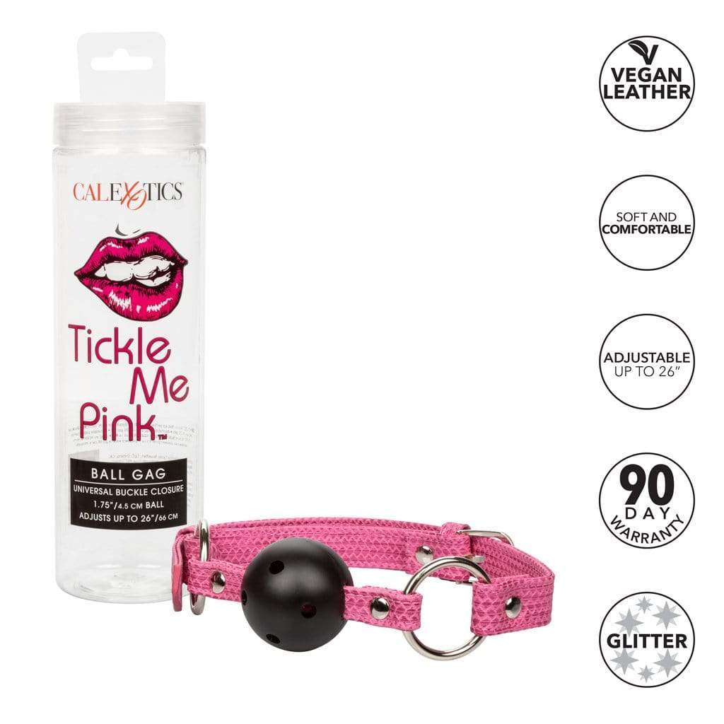 California Exotics - Tickle Me Pink Ball Gag (Pink) -  Ball Gag  Durio.sg