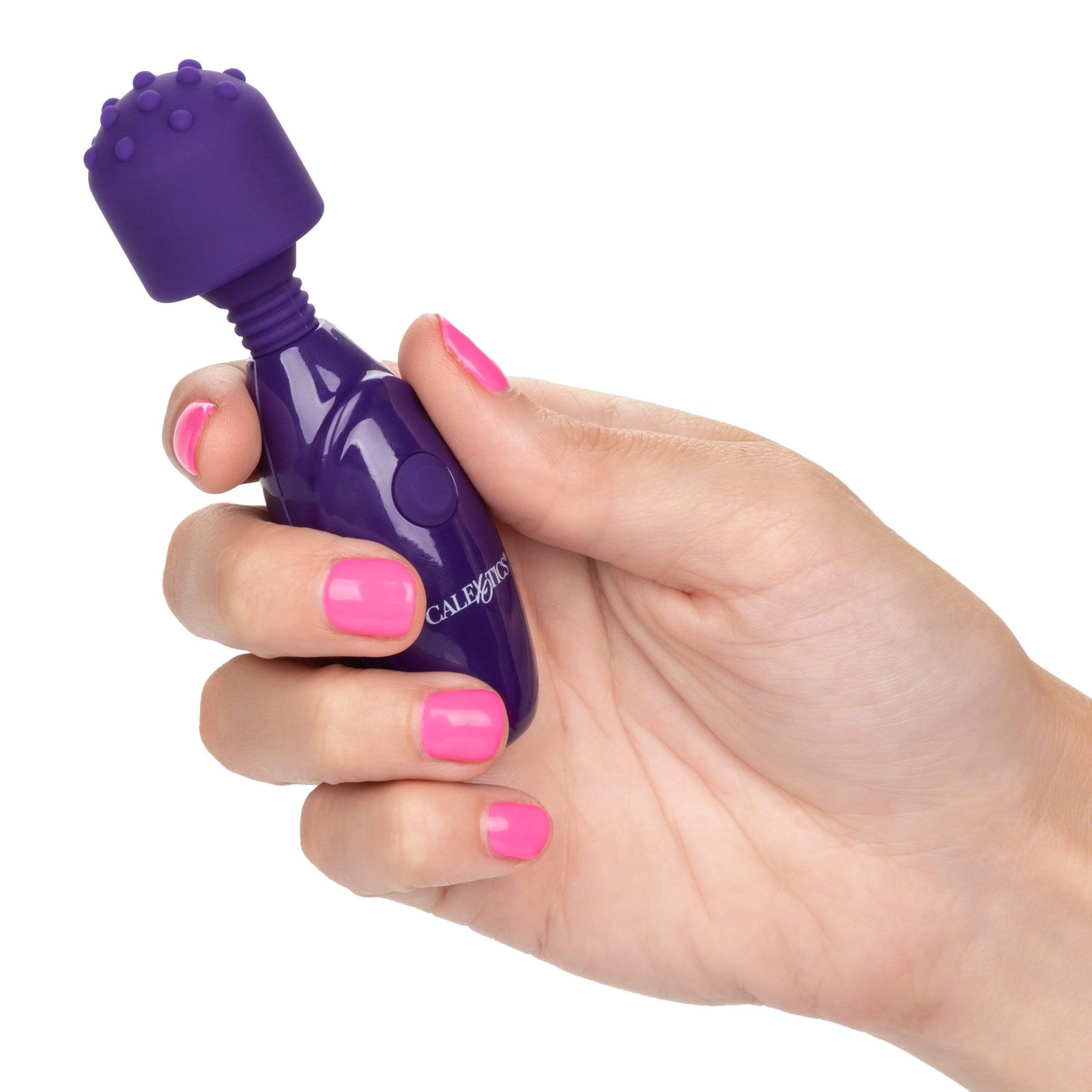 California Exotics - Tiny Teasers Nubby Mini Wand Massager (Purple) -  Mini Wand Massagers (Vibration) Non Rechargeable  Durio.sg
