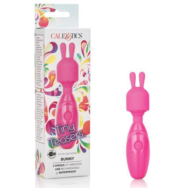 California Exotics - Tiny Teasers Rechargeable Bunny Wand Massager (Pink) -  Wand Massagers (Vibration) Rechargeable  Durio.sg