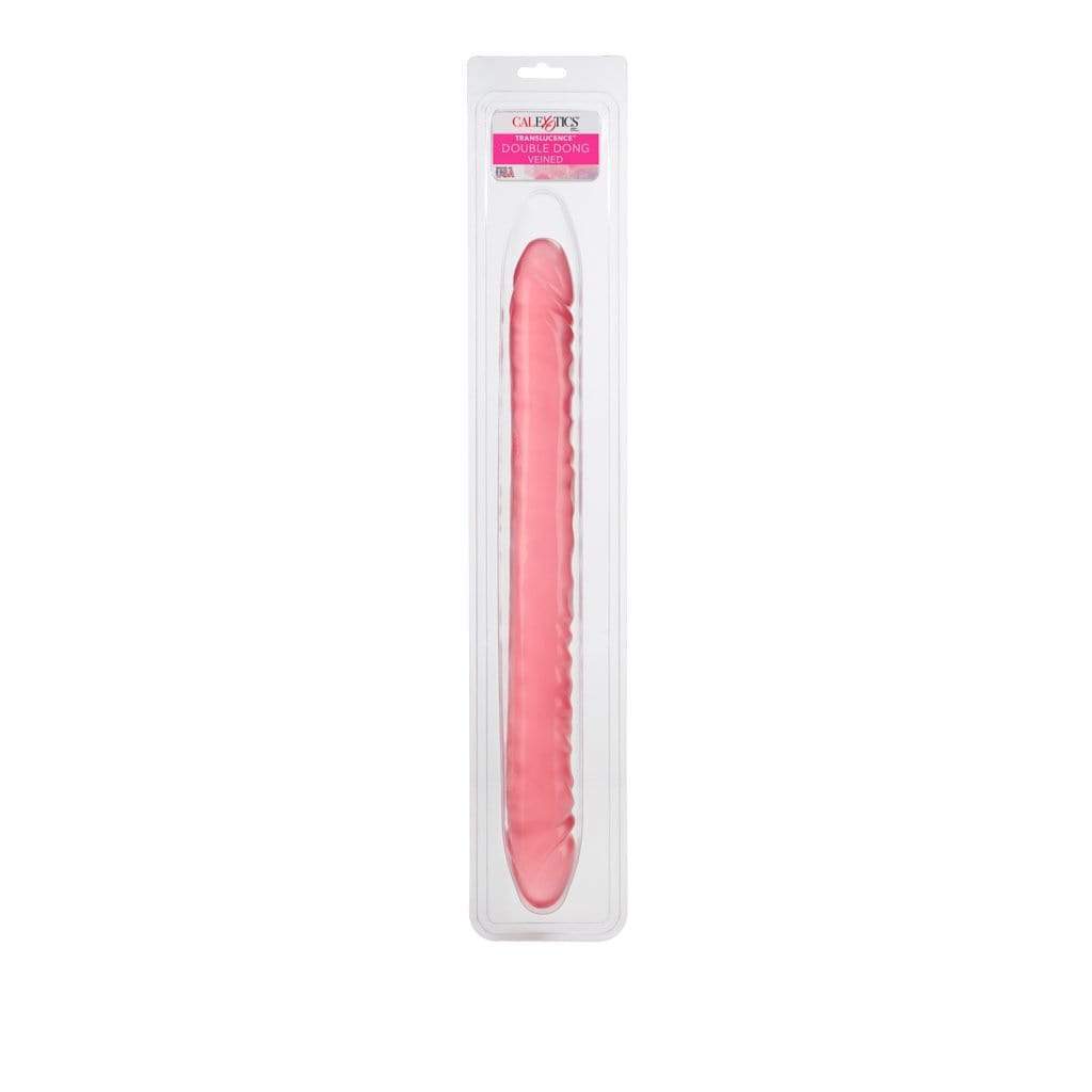 California Exotics - Translucence Veined Double Dong 17" (Pink) -  Double Dildo (Non Vibration)  Durio.sg