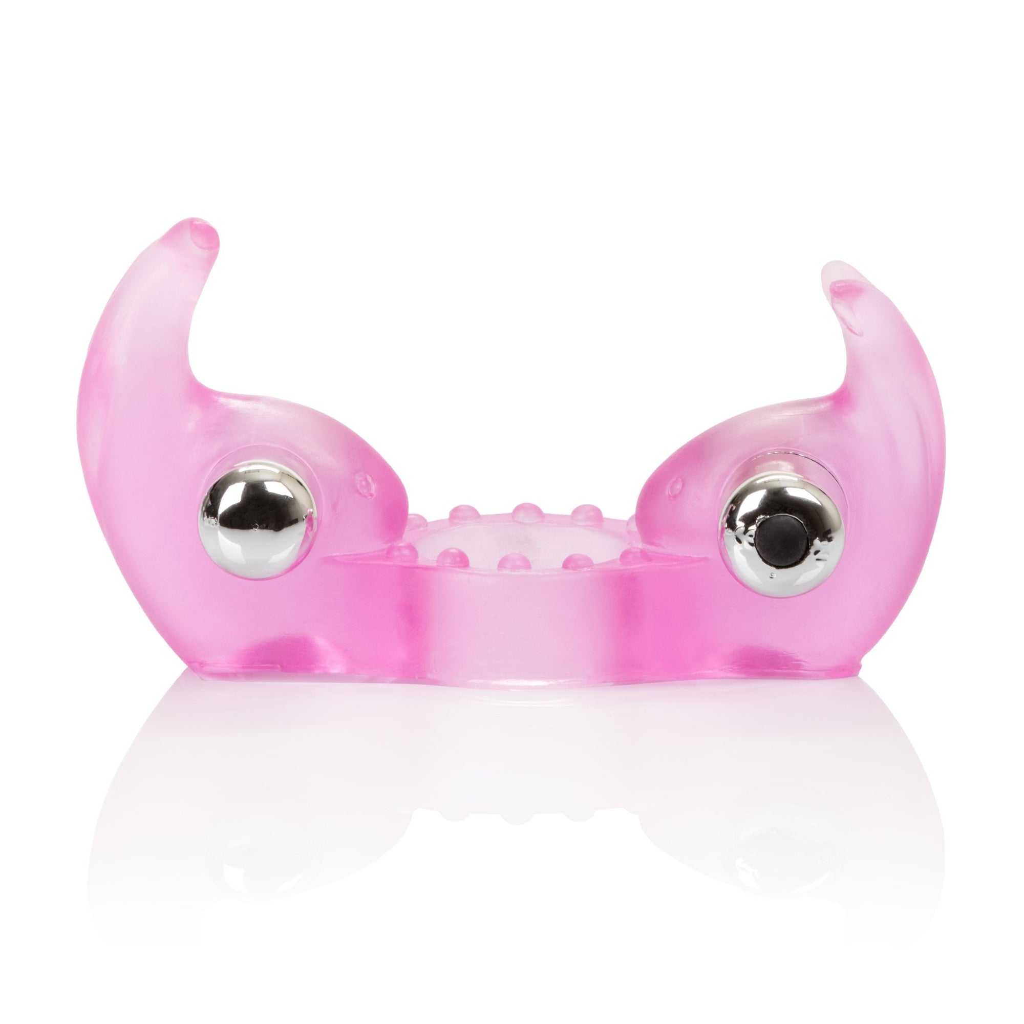 California Exotics - Triple Orgasm Enhancer Vibrating Cock Ring (Pink) -  Rubber Cock Ring (Vibration) Non Rechargeable  Durio.sg