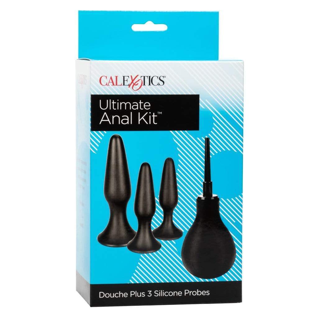 California Exotics - Ultimate Douche Plus Silicone Probes Anal Kit (Black) -  Anal Kit (Non Vibration)  Durio.sg