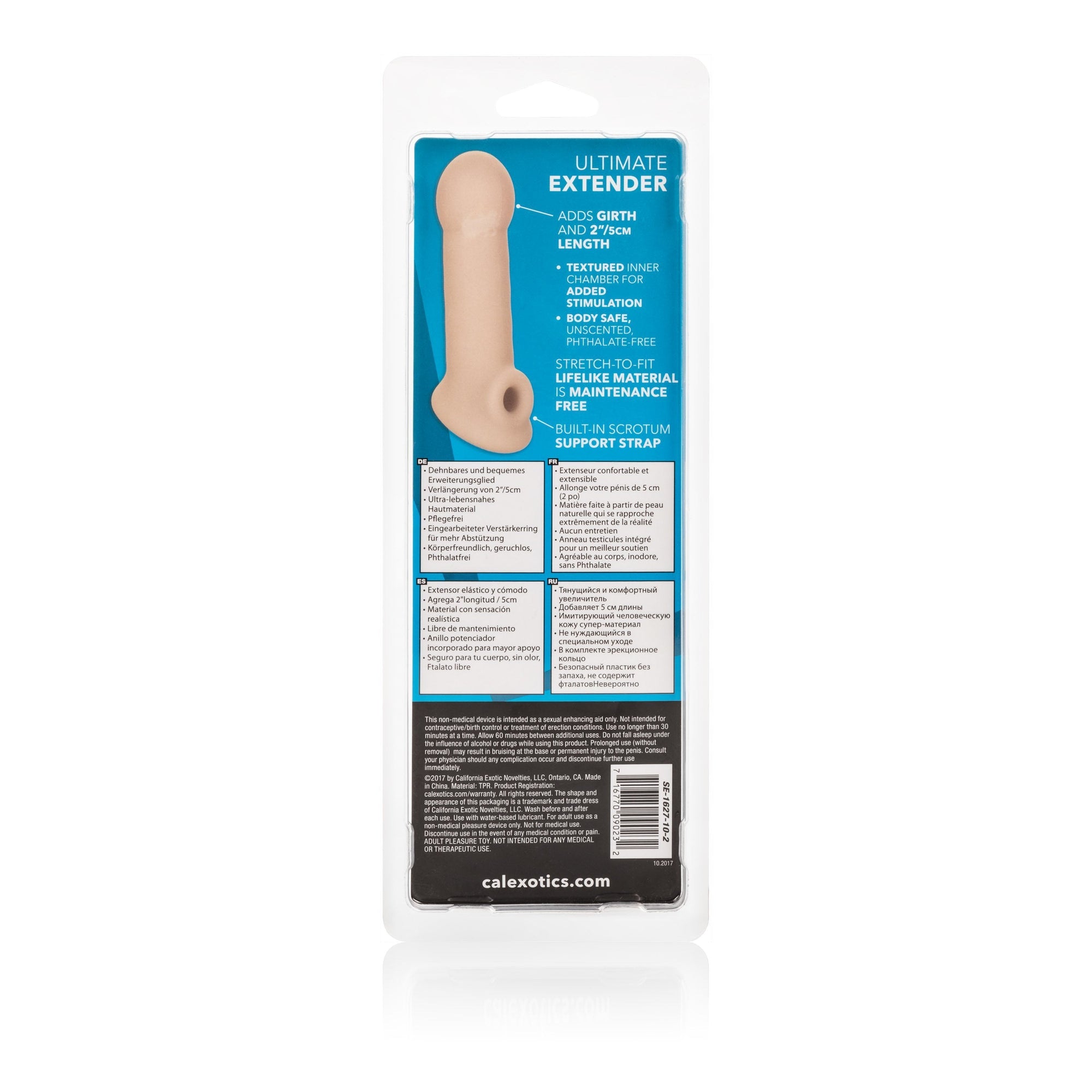 California Exotics - Ultimate Penis Extender (Beige) -  Cock Sleeves (Non Vibration)  Durio.sg