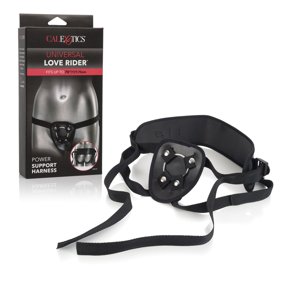 California Exotics - Universal Love Rider Power Support Harness (Black) -  Strap On w/o Dildo  Durio.sg