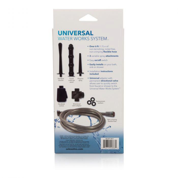California Exotics - Universal Water Works System (Black) -  Anal Douche (Non Vibration)  Durio.sg
