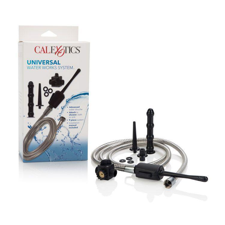 California Exotics - Universal Water Works System (Black) -  Anal Douche (Non Vibration)  Durio.sg