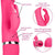 California Exotics - Utopia Bunny Massager (Pink) -  Rabbit Dildo (Vibration) Non Rechargeable  Durio.sg