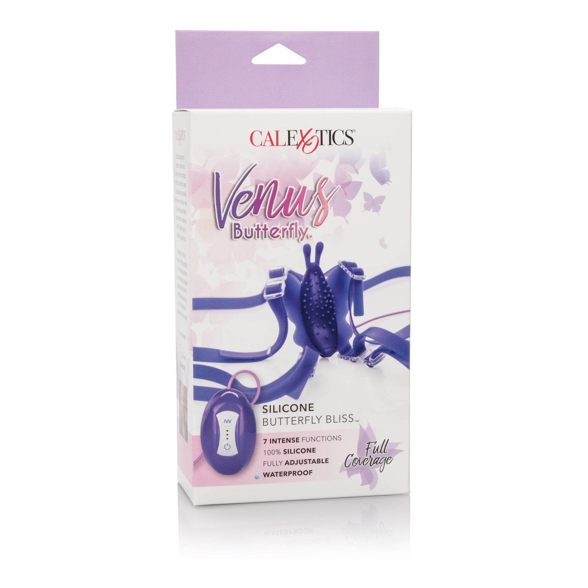 California Exotics - Venus 7 Function Silicone Butterfly Bliss Clit Massager (Purple) -  Clit Massager (Vibration) Non Rechargeable  Durio.sg