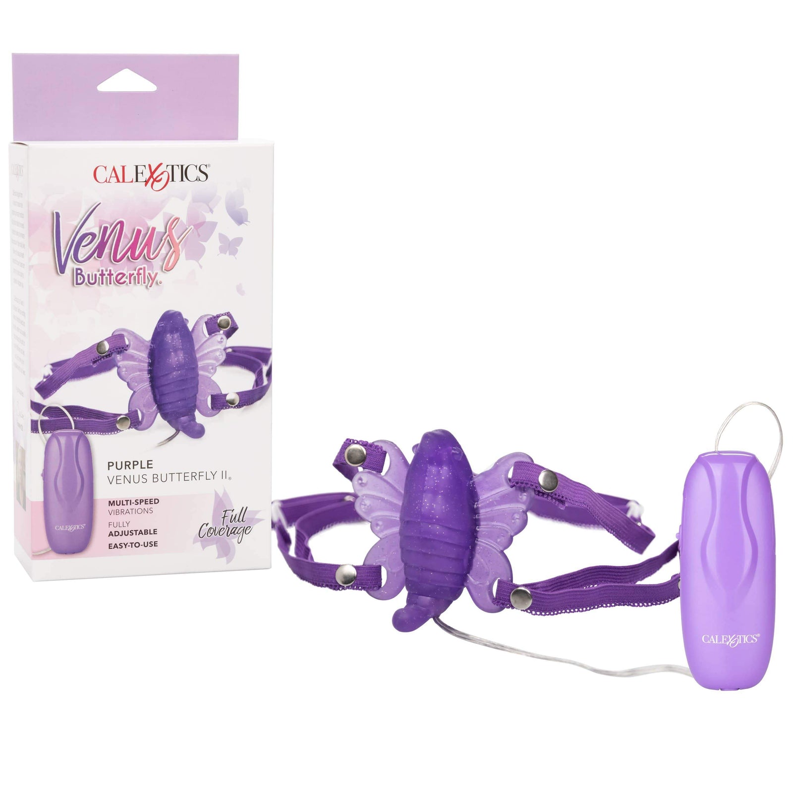 California Exotics - Venus Butterfly 2 Remote Clit Massager (Purple) -  Clit Massager (Vibration) Non Rechargeable  Durio.sg
