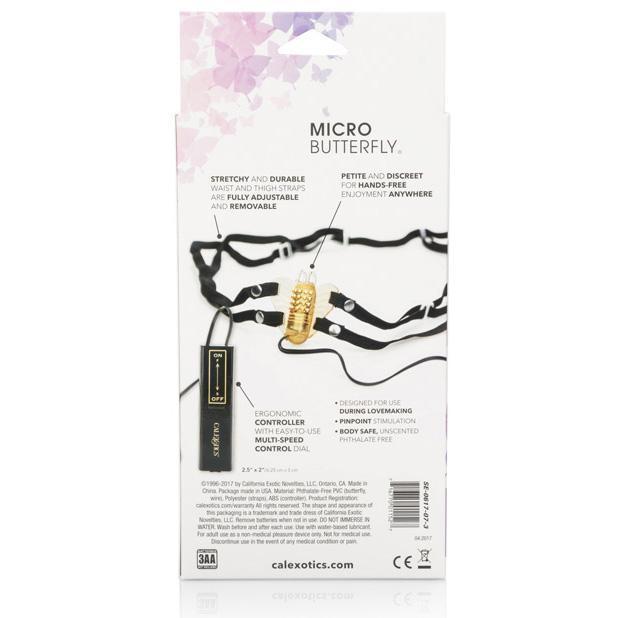 California Exotics - Venus Butterfly Micro Clit Massager (Yellow) -  Clit Massager (Vibration) Non Rechargeable  Durio.sg