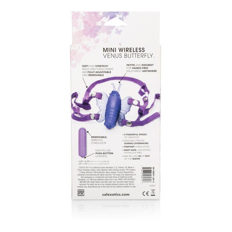 California Exotics - Venus Butterfly Mini Wireless Clit Massager (Purple) -  Clit Massager (Vibration) Non Rechargeable  Durio.sg