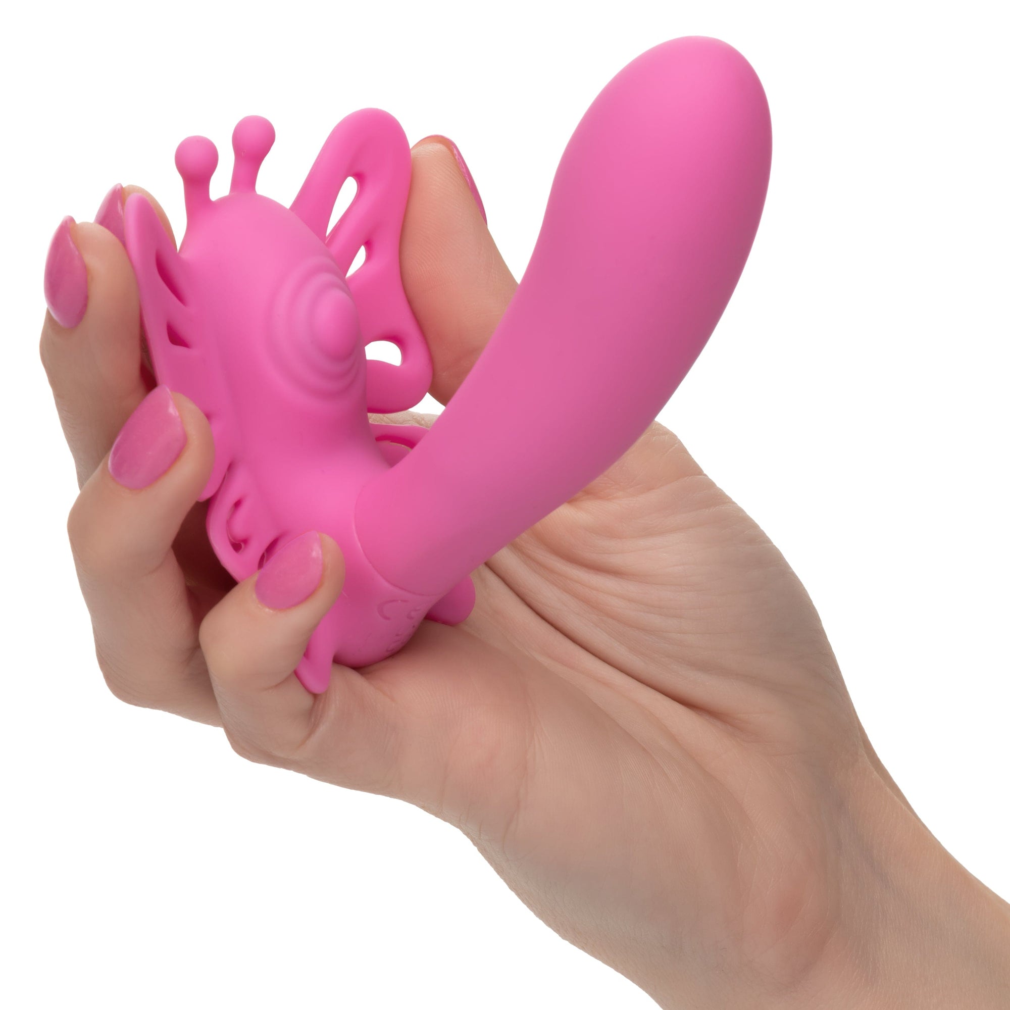 California Exotics - Venus Butterfly Silicone Remote Pulsating Venus G Spot Vibrator (Pink) -  G Spot Dildo (Vibration) Rechargeable  Durio.sg