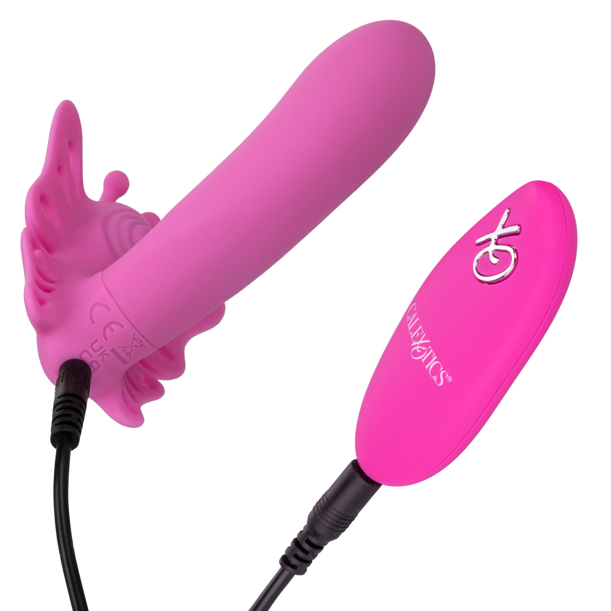 California Exotics - Venus Butterfly Silicone Remote Pulsating Venus G Spot Vibrator (Pink) -  G Spot Dildo (Vibration) Rechargeable  Durio.sg