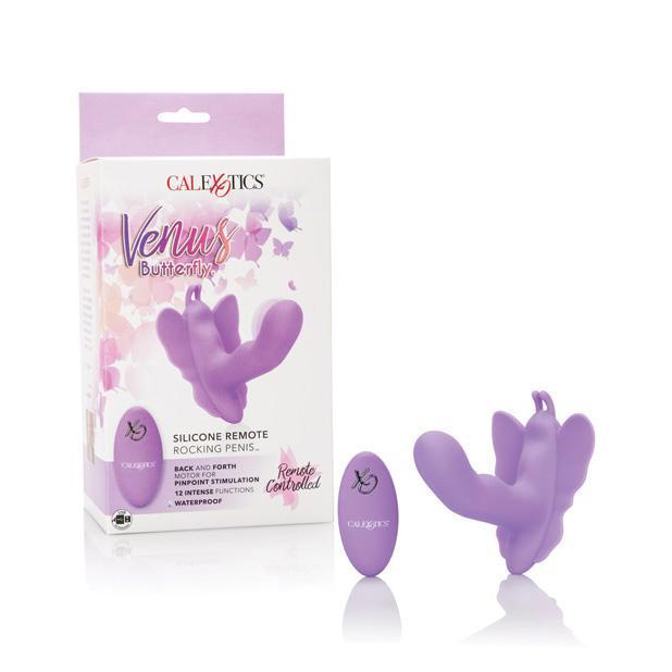 California Exotics - Venus Butterfly Silicone Remote Rocking Penis Vibrator (Purple) -  Remote Control Dildo w/o Suction Cup (Vibration) Rechargeable  Durio.sg
