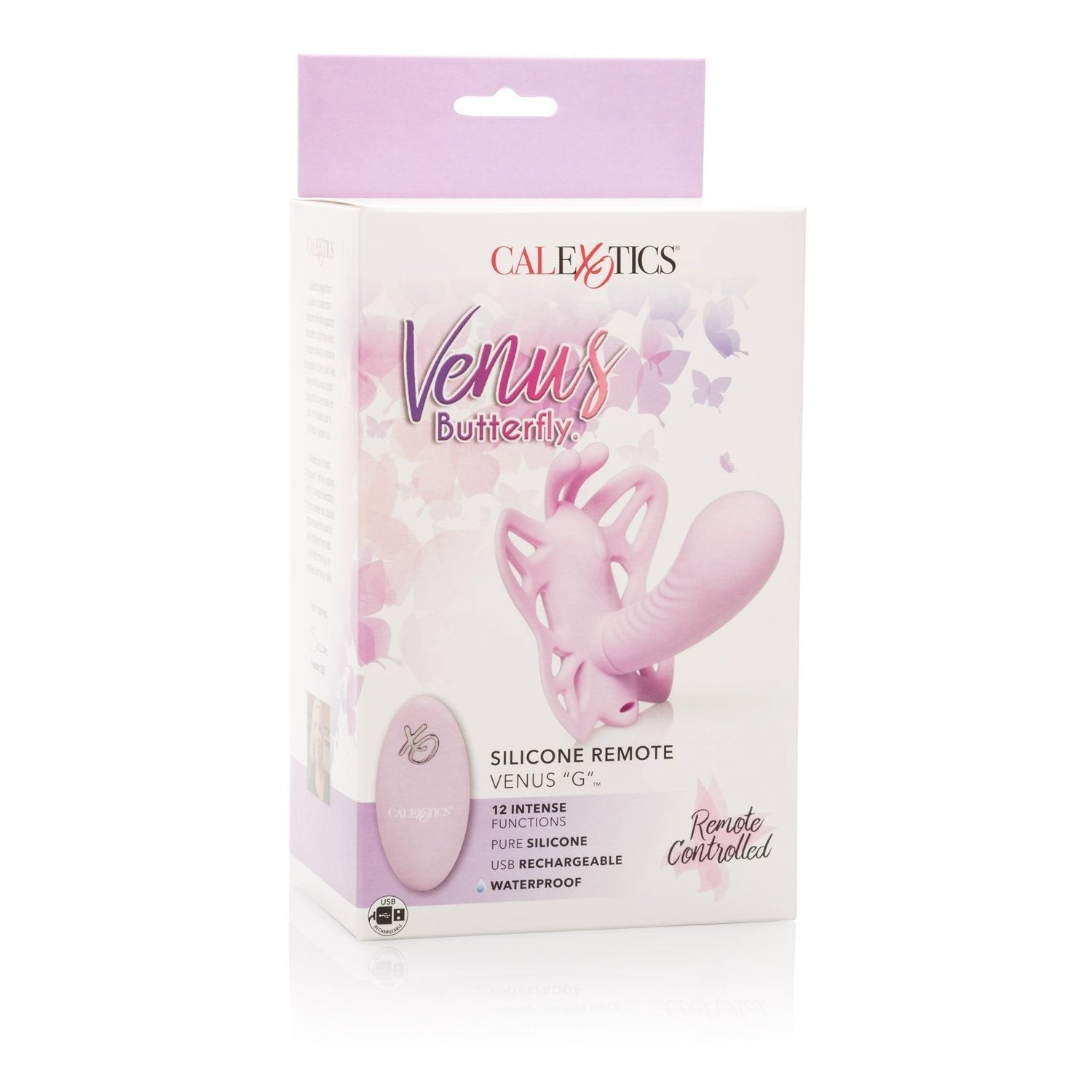 California Exotics - Venus Butterfly Silicone Remote Venus G Spot Vibrator (Pink) -  Remote Control Dildo w/o Suction Cup (Vibration) Rechargeable  Durio.sg