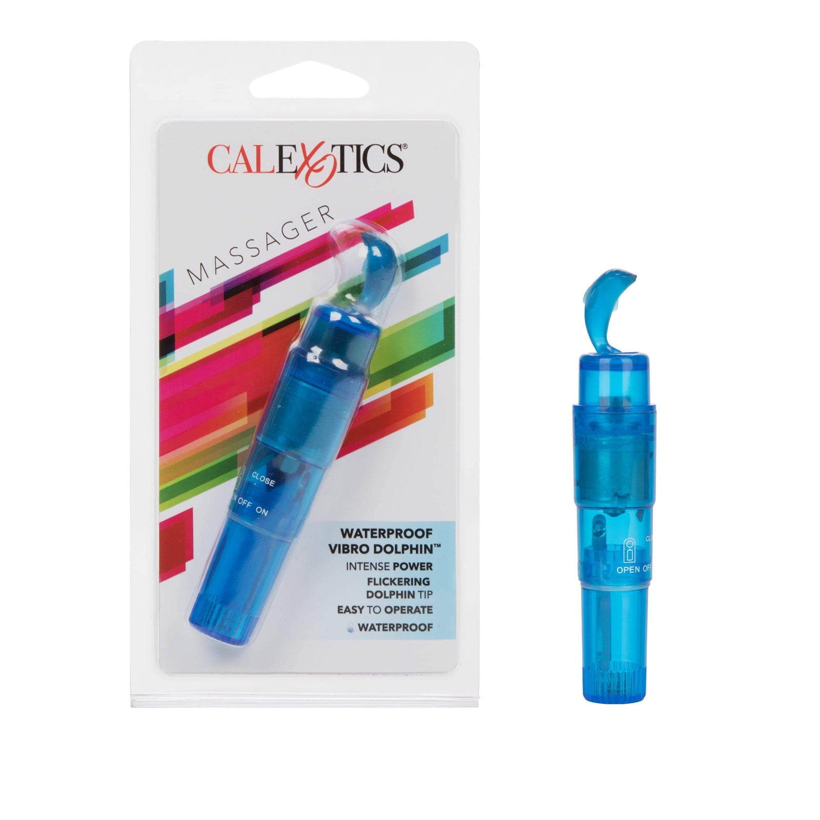 California Exotics - Waterproof Vibro Dolphin Clit Massager (Blue) -  Clit Massager (Vibration) Non Rechargeable  Durio.sg