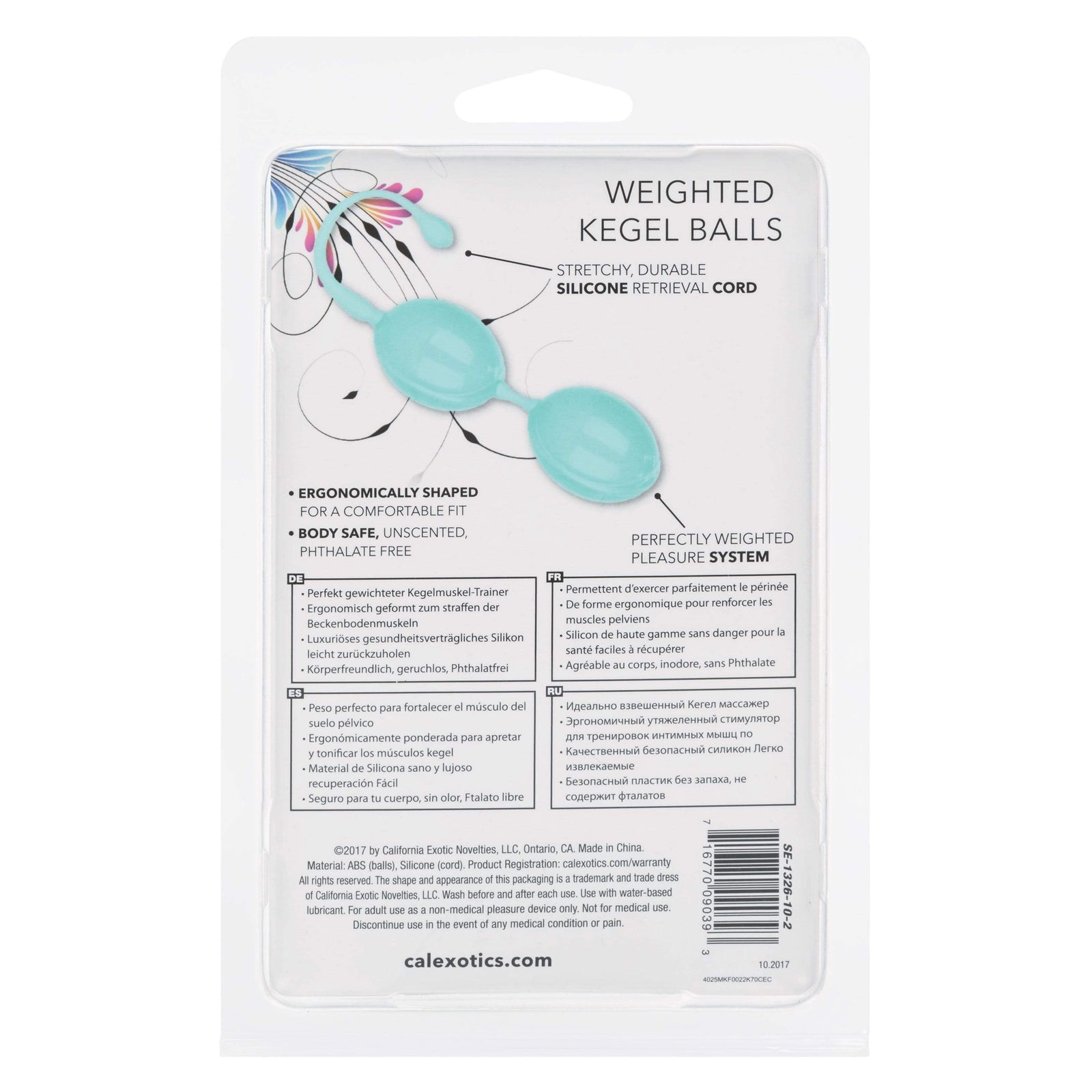California Exotics - Weighted Kegel Balls (Blue) -  Kegel Balls (Non Vibration)  Durio.sg