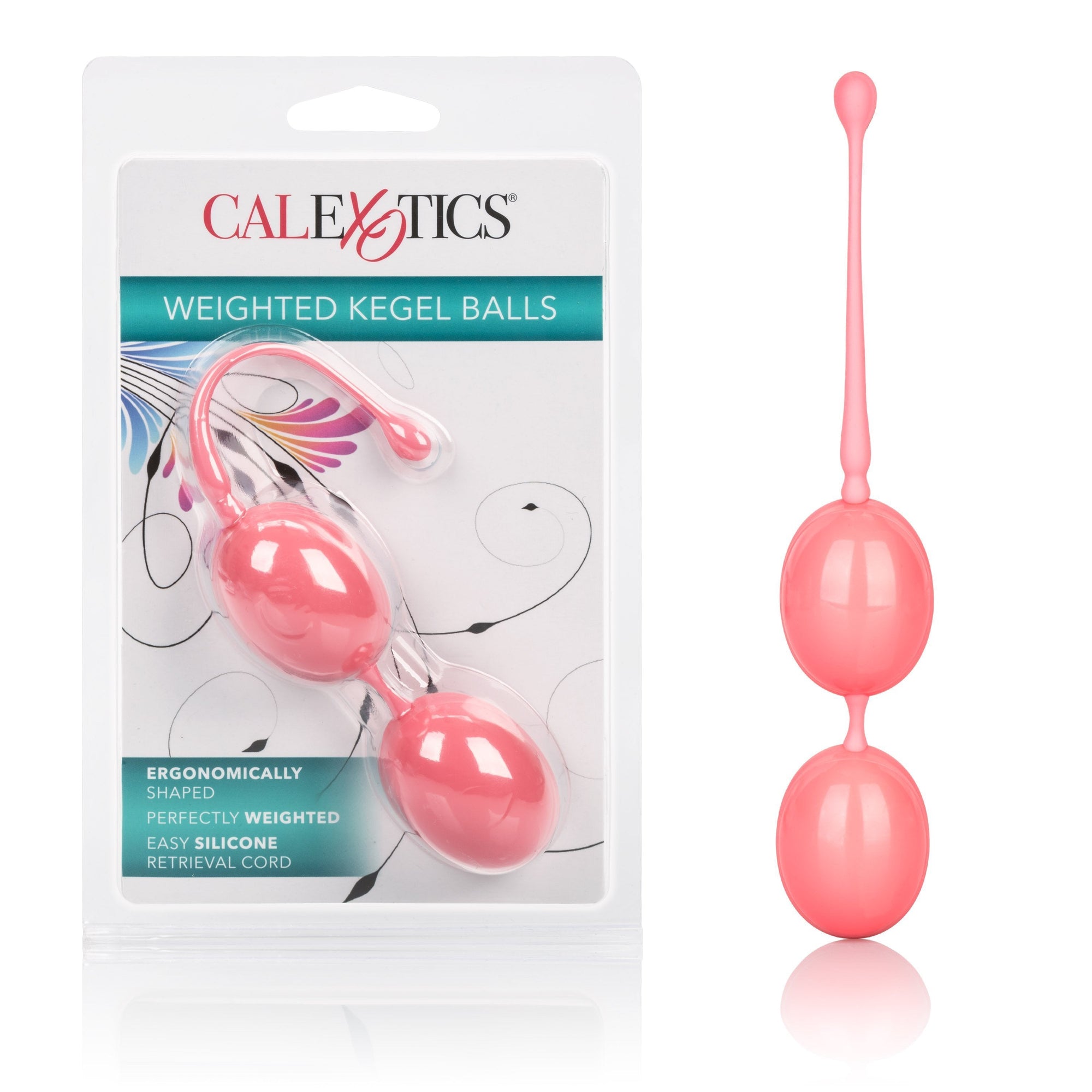 California Exotics - Weighted Kegel Balls (Pink) -  Kegel Balls (Non Vibration)  Durio.sg