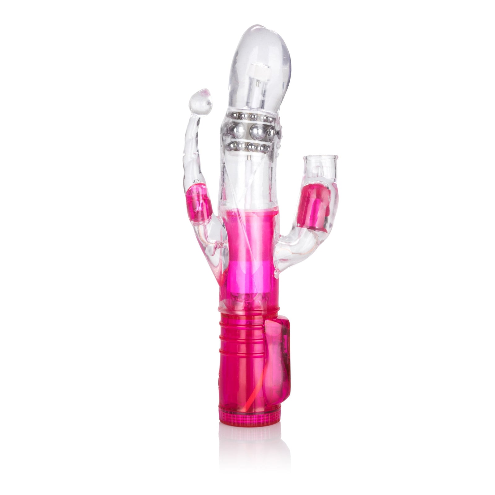 California Exotics - Wild Orgasm Rabbit Vibrator (Pink) -  Rabbit Dildo (Vibration) Non Rechargeable  Durio.sg