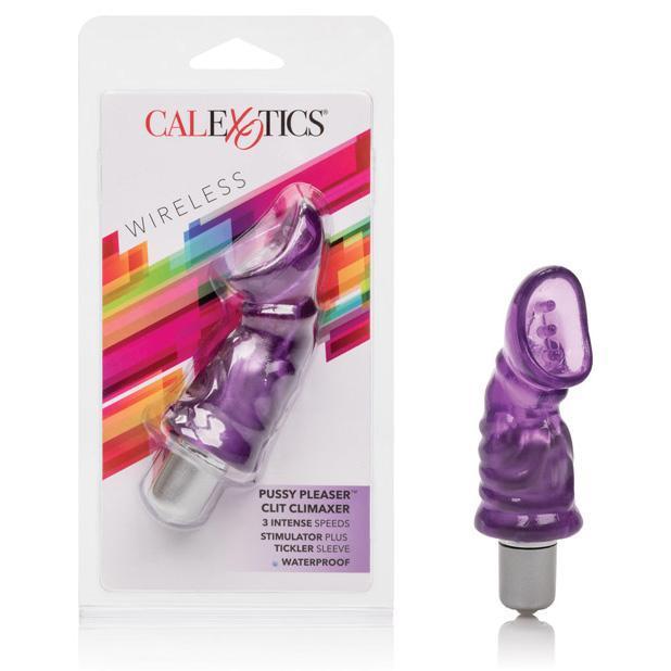 California Exotics - Wireless Pussy Pleaser Clit Climaxer (Purple) -  Remote Control Dildo w/o Suction Cup (Vibration) Rechargeable  Durio.sg