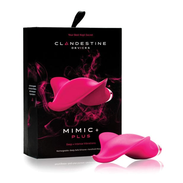 Clandestine - Devices Mimic Plus Deep Intense Vibrating Clit Massager (Magenta) -  Clit Massager (Vibration) Rechargeable  Durio.sg