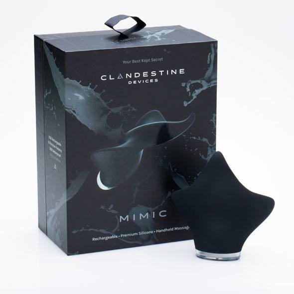 Clandestine - Mimic Vibrating Clit Massager (Black) -  Clit Massager (Vibration) Rechargeable  Durio.sg