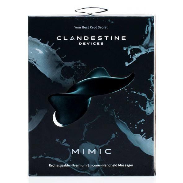 Clandestine - Mimic Vibrating Clit Massager (Black) -  Clit Massager (Vibration) Rechargeable  Durio.sg