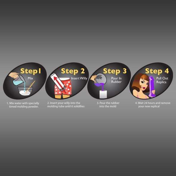 Clone A Willy - Glow in the Dark Vibrating Penis Molding Kit (Neon Purple) -  Clone Dildo (Vibration) Non Rechargeable  Durio.sg