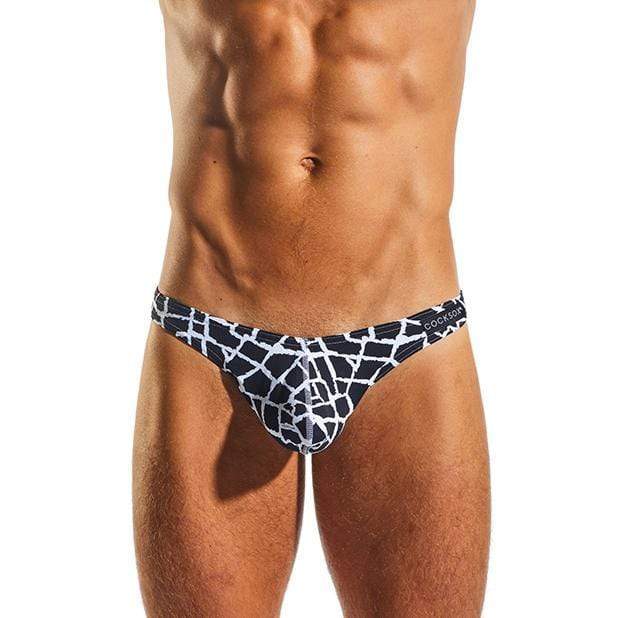 Cock Sox - Enhancing Pouch Thong Giraffe Underwear S (Black) -  Gay Pride Underwear  Durio.sg