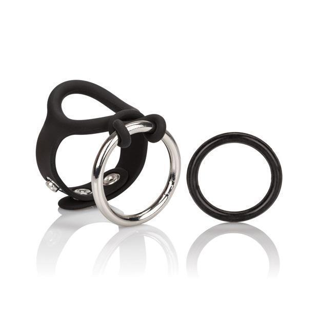 Colt - Enhancer Set (Black) -  Silicone Cock Cage (Non Vibration)  Durio.sg