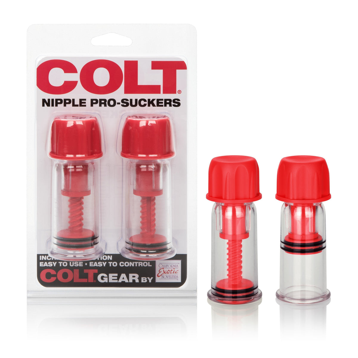 Colt - Gear Nipple Pro-Suckers (Red) -  Nipple Pumps (Non Vibration)  Durio.sg