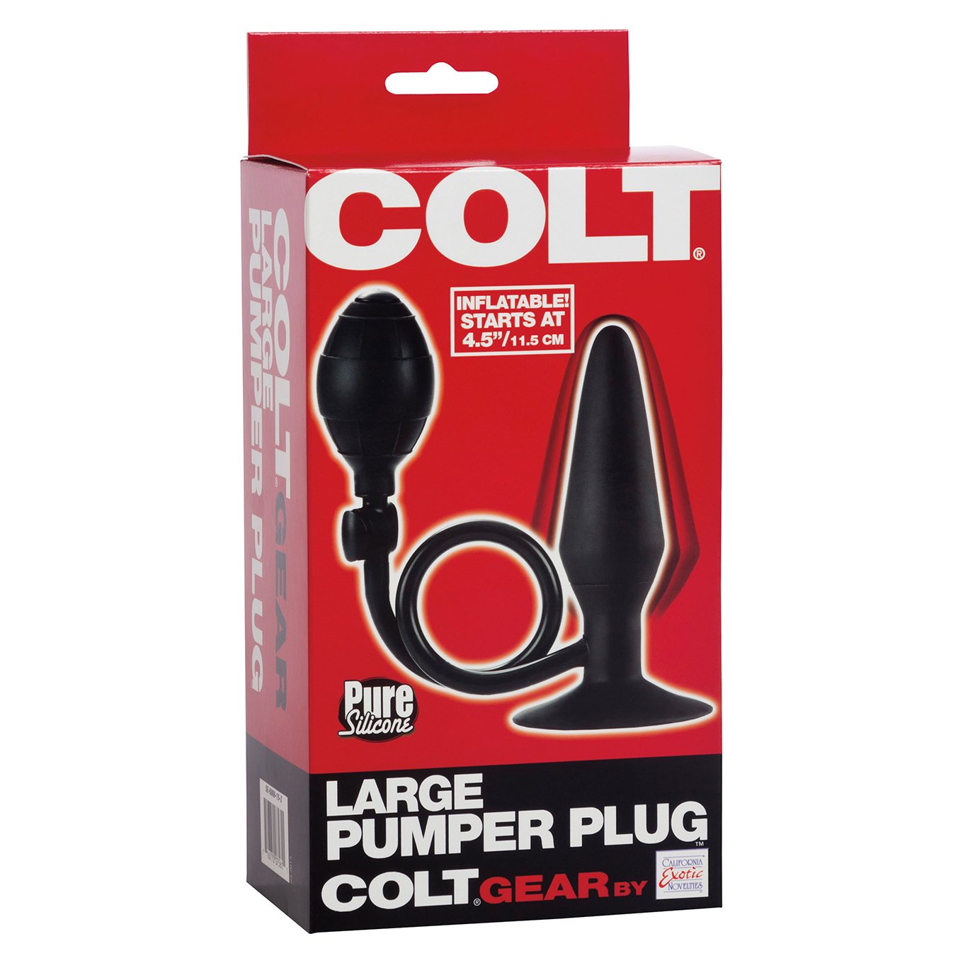 Colt - Large Pumper Anal Plug (Black) -  Expandable Anal Plug (Non Vibration)  Durio.sg